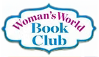 Logo for "Woman's World Book Club" featuring colorful text in a decorative frame.