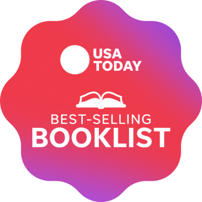 USA Today Best-Selling Booklist logo with an open book graphic.